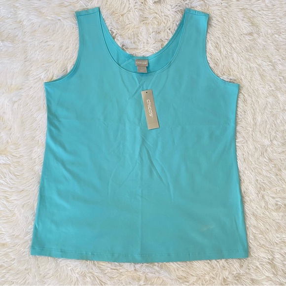 Chico's Tops Nwt Chicos Microfiber Contemporary Tank Basic Knit